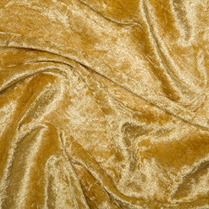 Gold Crushed Velvet Velour Fabric ✂️