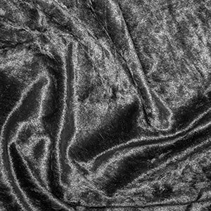 Silver Grey Crushed Velvet Velour Fabric ✂️