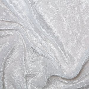 White Crushed Velvet Velour Fabric ✂️