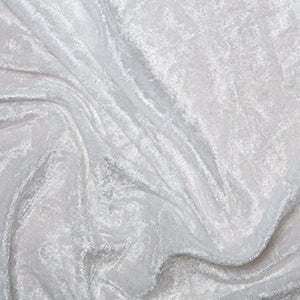 White Crushed Velvet Velour Fabric ✂️