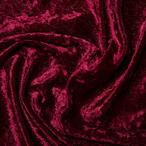 Damson Crushed Velvet Fabric