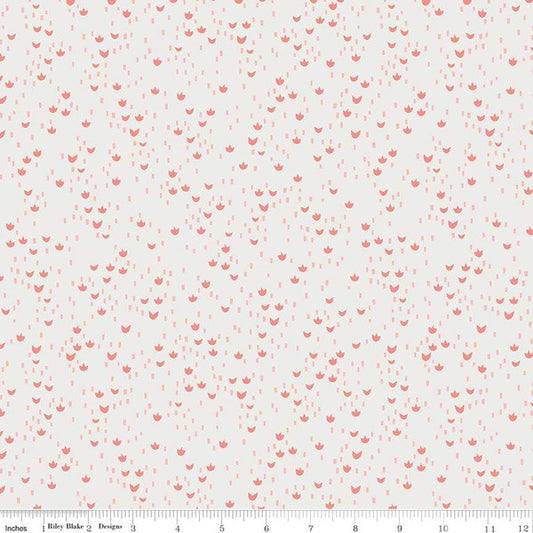 REMNANT 123xm x 110cm Red Riding Hood Meadows Cream - Little Red In The Woods - Riley Blake Cotton Fabric ✂️ *SALE*