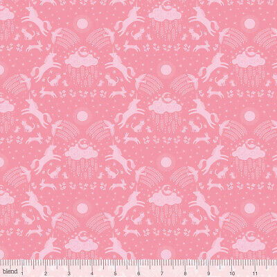 Unicorn Dreams Pink - Happy Skies - Blend Cotton Fabric ✂️ £8 pm *SALE*