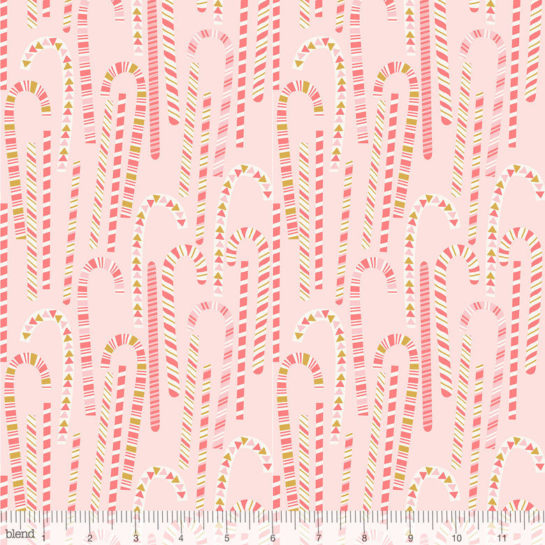 Candy Cane Pink - Kringle's Sweet Shop by Blend - 100% Cotton Fabric - Rosie's Craft Shop Ltd