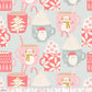 Cups of Cocoa Grey - Kringle's Sweet Shop by Blend - 100% Cotton Fabric - Rosie's Craft Shop Ltd