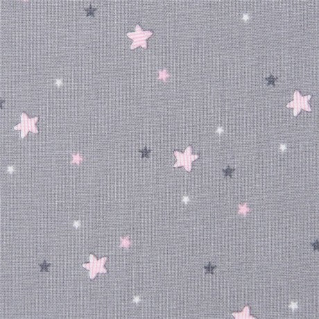 *SALE* Sprinkled Stars Grey - Twinkle Stars - Michael Miller