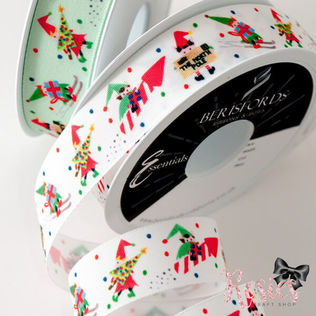 Patterned Grosgrain Ribbon - All Widths – Rosie's Craft Shop Ltd