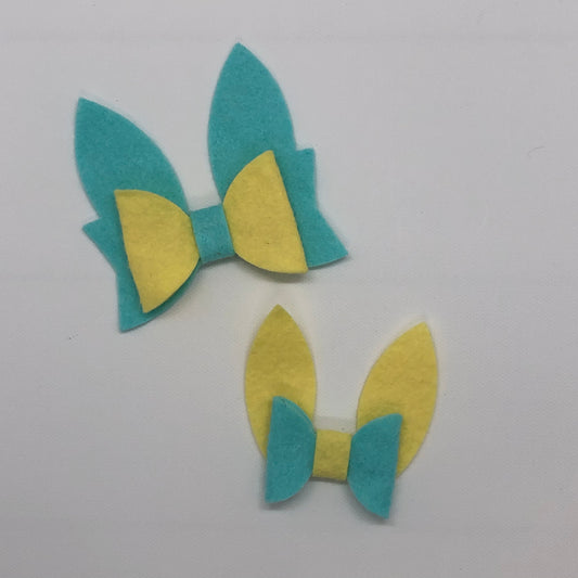 Double Bunny Ears Bow Plastic Template