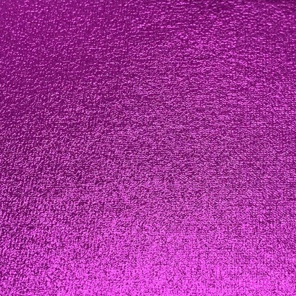 Fuchsia Pink Leathered Effect Metallic Felt