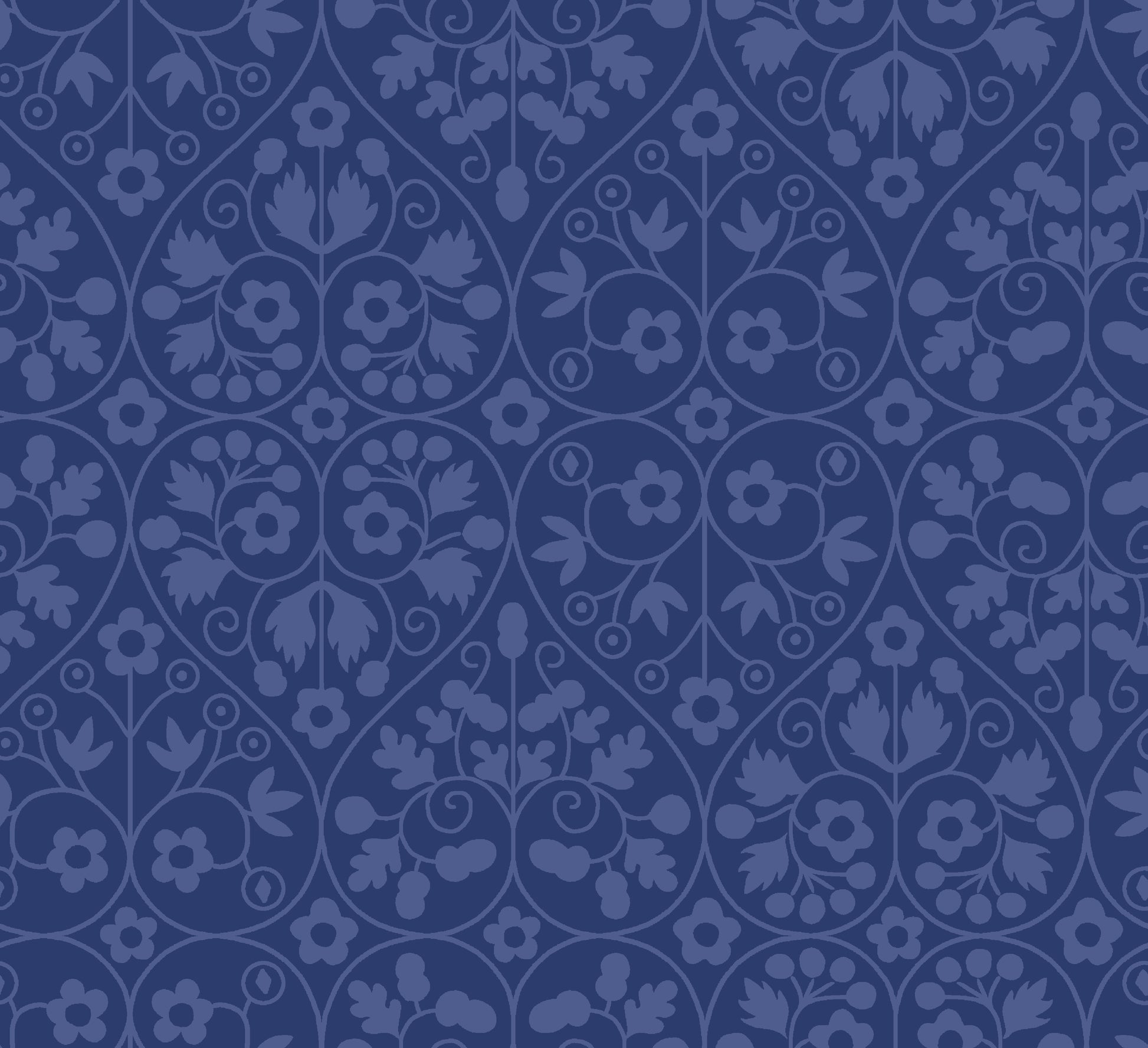 Gated Shadow in Blue by Liberty - The Orchard Garden - Rosie's Craft Shop Ltd