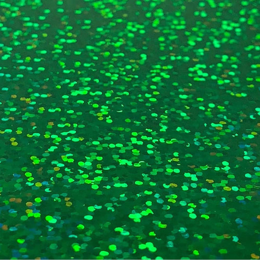 Green Holographic Sparkle Iron On Vinyl HTV