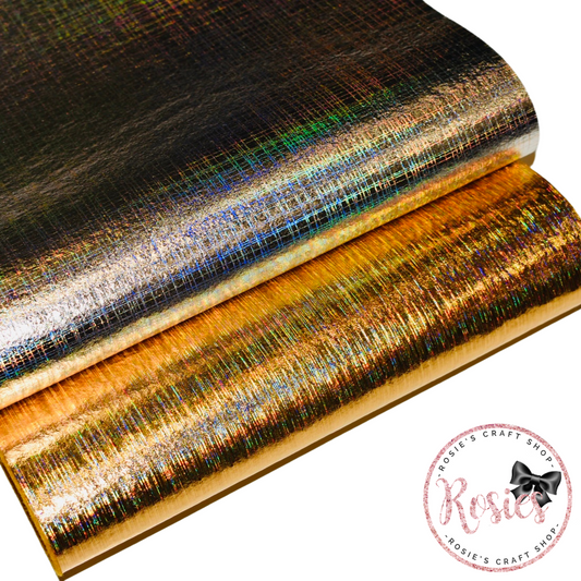 Holographic Leathered Effect Metallic Felt