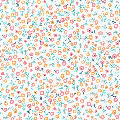 Floral Pattern - Bees Knees - Robert Kaufman Cotton Fabric ✂️ £13 pm
