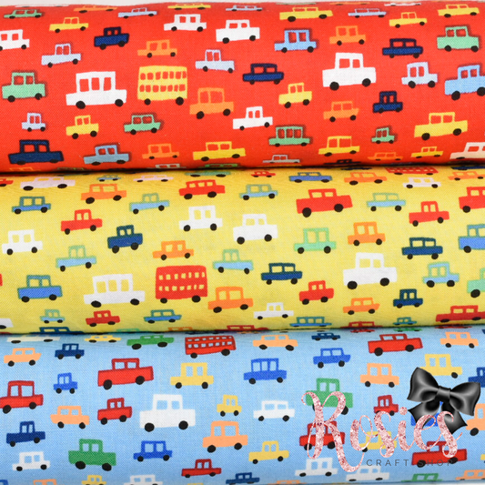 Toot Toot Cars - Toot Toot - Michael Miller Cotton Fabric