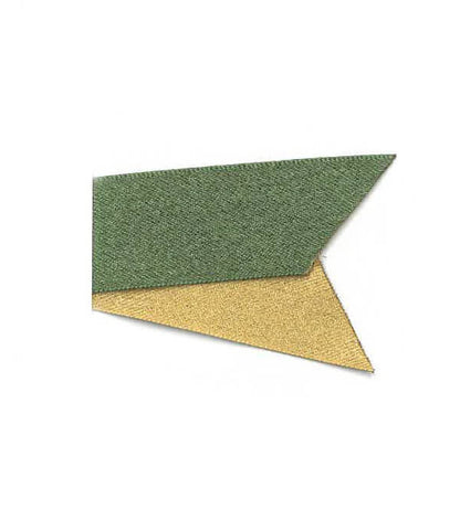 Berisfords Metallic Jewel Ribbon | Reversible Gold Backed Ribbon | 25mm