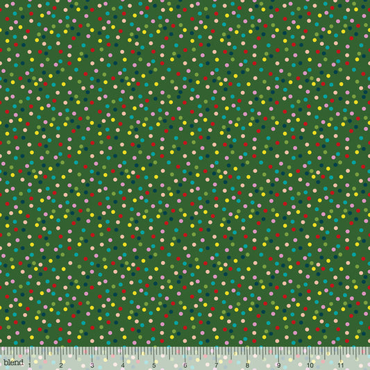 Light It Up Green - A Winter's Tail by Blend - 100% Cotton Fabric - Rosie's Craft Shop Ltd