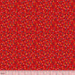 Christmas Polka Dots on Red Fabric Felt - Rosie's Craft Shop Ltd