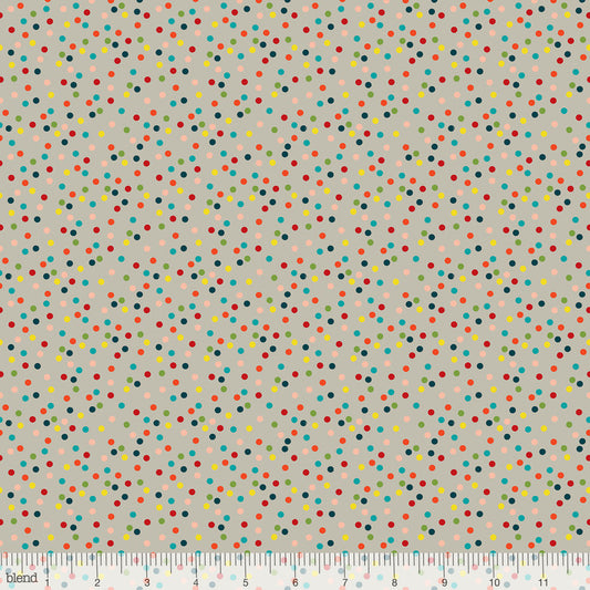 Light It Up Taupe - A Winter's Tail by Blend - 100% Cotton Fabric - Rosie's Craft Shop Ltd