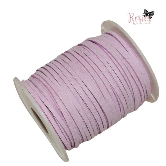 3mm Lilac Suede Cord