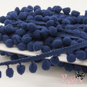 20mm Navy Blue Pom Pom Trim ✂️