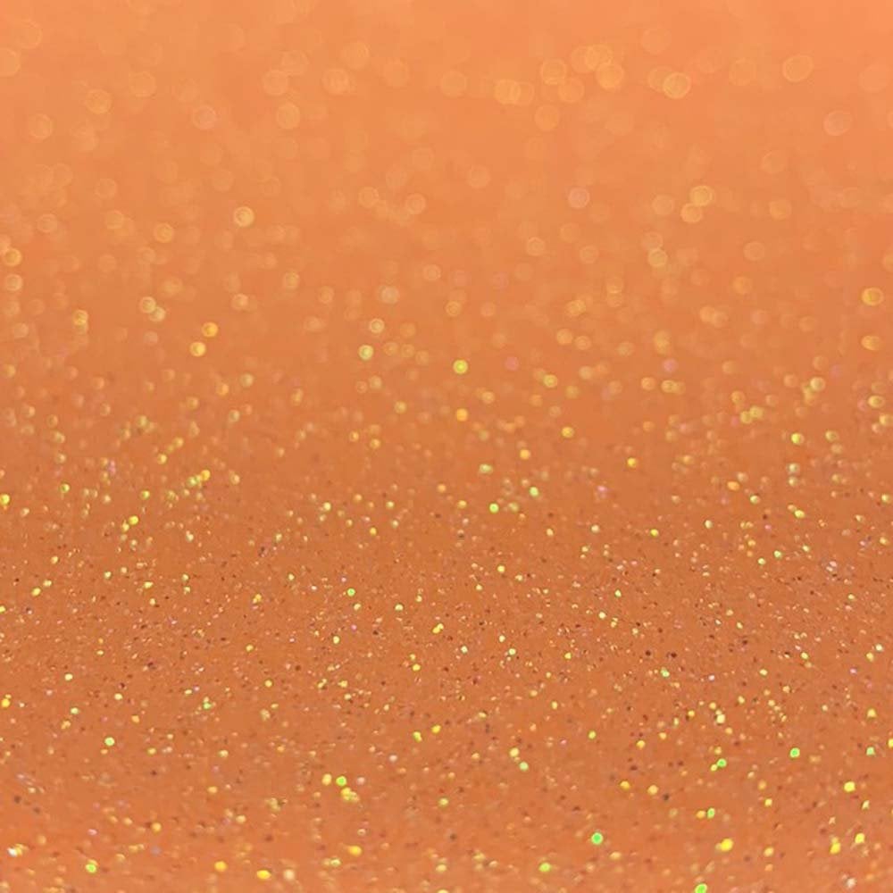 Neon Orange Glitter Iron On Vinyl HTV ✂️