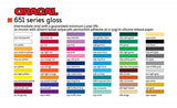 Self Adhesive Glossy Vinyl - Sign Vinyl Oracle 651