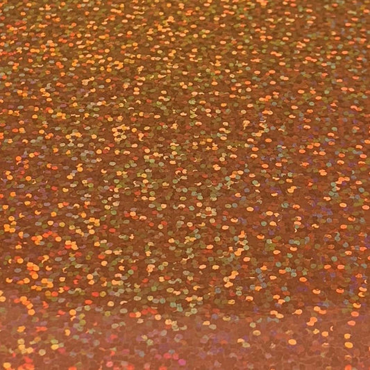Orange Holographic Sparkle Iron On Vinyl HTV