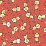 Orange Rainbow Cats - Rainbow Kids by Michael Miller 100% Cotton Fabric - Rosie's Craft Shop Ltd
