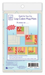 Log Cabin Mug Mats by June Tailor Quilt As You Go