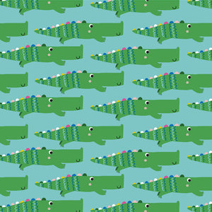 Alligator Green - Rainbow Friends - Dashwood Studios Cotton Fabric ✂️