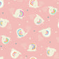 Elephant Pink - Rainbow Friends - Dashwood Studios Cotton Fabric ✂️ £13 pm