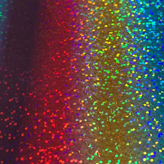 Rainbow Holographic Sparkle Iron On Vinyl HTV