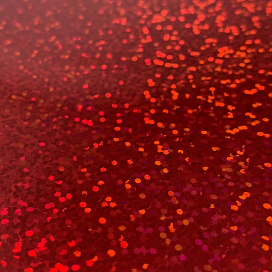 Red Holographic Sparkle Iron On Vinyl HTV