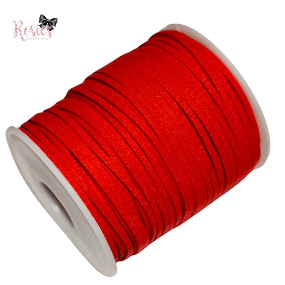 3mm Red Suede Cord
