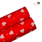 Red with White Hearts Fabric Felt ✂️  *SALE*