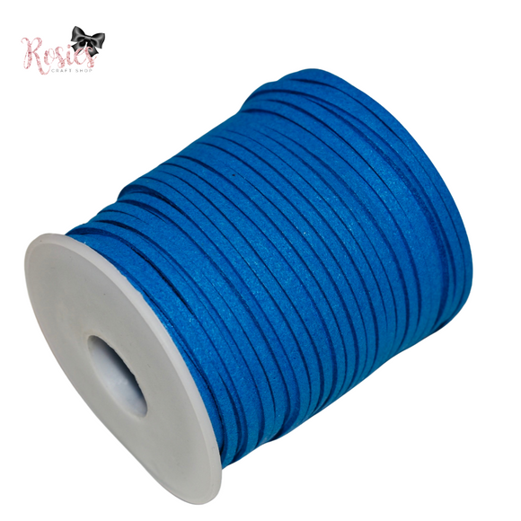 3mm Royal Blue Suede Cord
