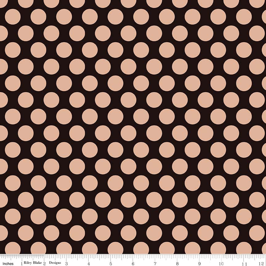 Black Gold Sparkle Dots - Glam Girls - Riley Blake Cotton Fabric ✂️ £10 pm *SALE*