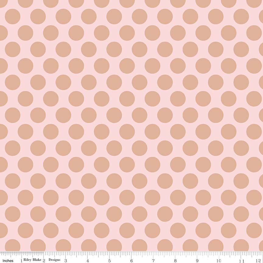 Pink Gold Sparkle Dots - Glam Girls - Riley Blake Cotton Fabric ✂️ £10pm *SALE*