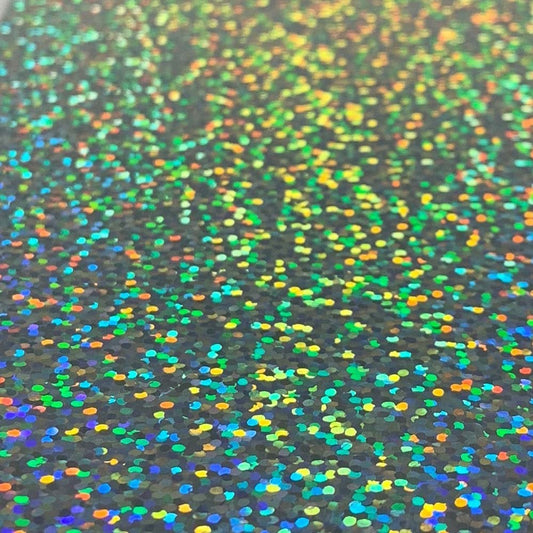 Silver Holographic Sparkle Iron On Vinyl HTV ☆