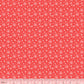 Snowflake Blizzard on Red Fabric Felt - Rosie's Craft Shop Ltd