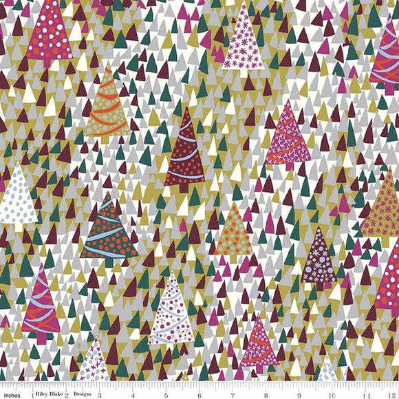Sparkling Forest Mustard Liberty Fabric Felt