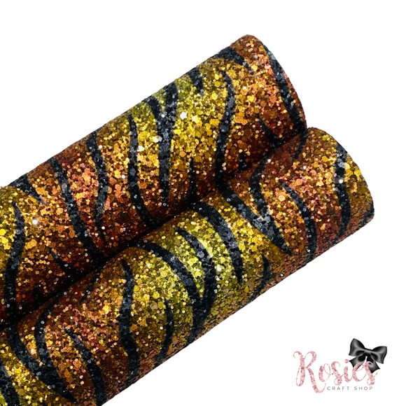 Hey Tiger Chunky Glitter Fabric - Luxury Core Collection