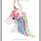 Unicorn Horse Plastic Template