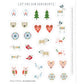 Cut and Sew Ornaments - Winter Folk - Dashwood Studio Cotton Fabric ✂️