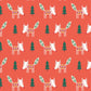 Foxes on Red - Winter Folk - Dashwood Studio Cotton Fabric ✂️ £13 pm