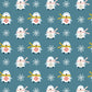 Penguins on Blue - Winter Folk - Dashwood Studio Cotton Fabric ✂️ £13 pm