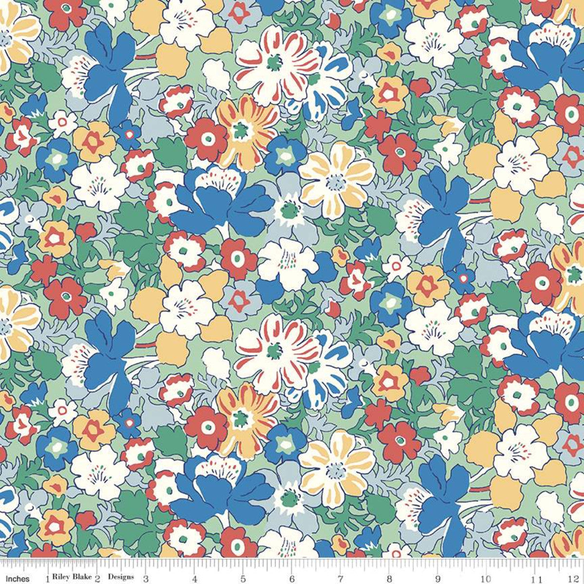 Westbourne Posy Bright Flowers - Liberty Carnaby Collection Cotton Fabric ✂️ £10 pm *SALE*