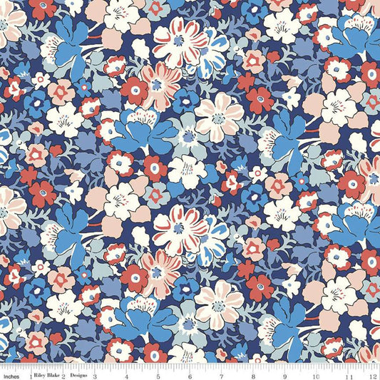 Westbourne Posy Blue - Liberty Carnaby Collection Cotton Fabric ✂️ £10 pm *SALE*