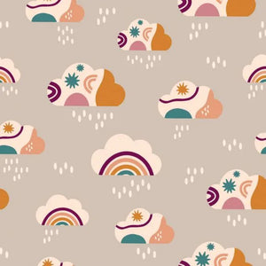 Rainclouds - No Rain, No Flowers - Dashwood Studio Cotton Fabric ✂️
