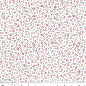 Patchwork Hearts on White - Sugar and Spice - Riley Blake Cotton Fabric ✂️
